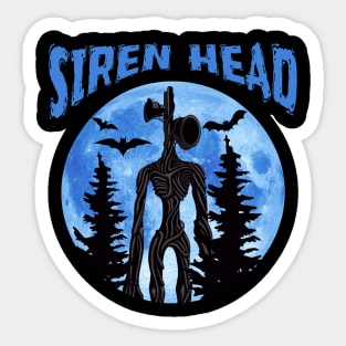 Siren Head Blue Moon Sticker
